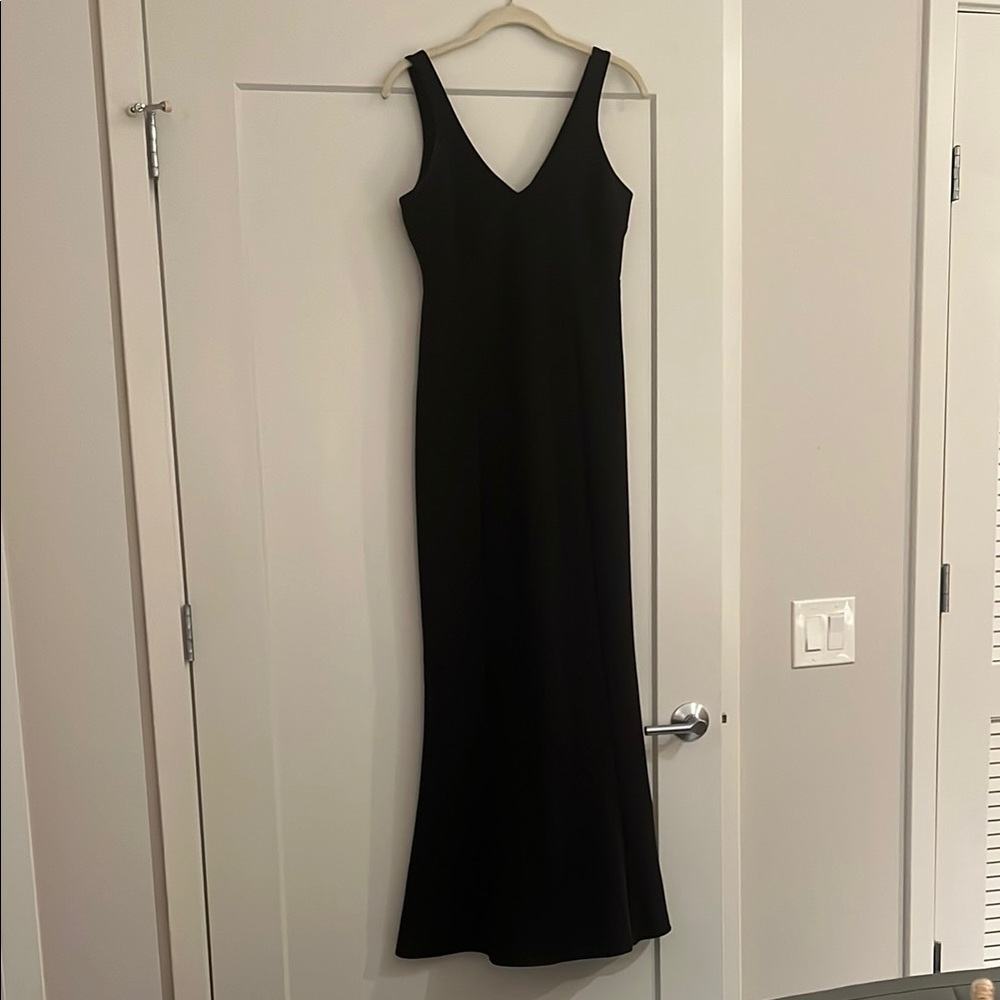 Show Me Your MuMu Black Sleeveless V-Neck Maxi Dress